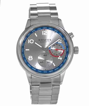  NOMOS Club Neomatik Sport Neomatik Weltzeit silber Ref. 791 
