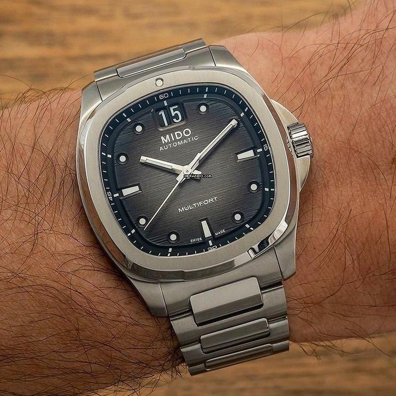 Mido Multifort Tv Big Date Titanium NEW FULL SET