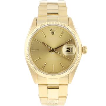  Rolex Oyster Perpetual Date 34MM Champagne Ghost Dial 