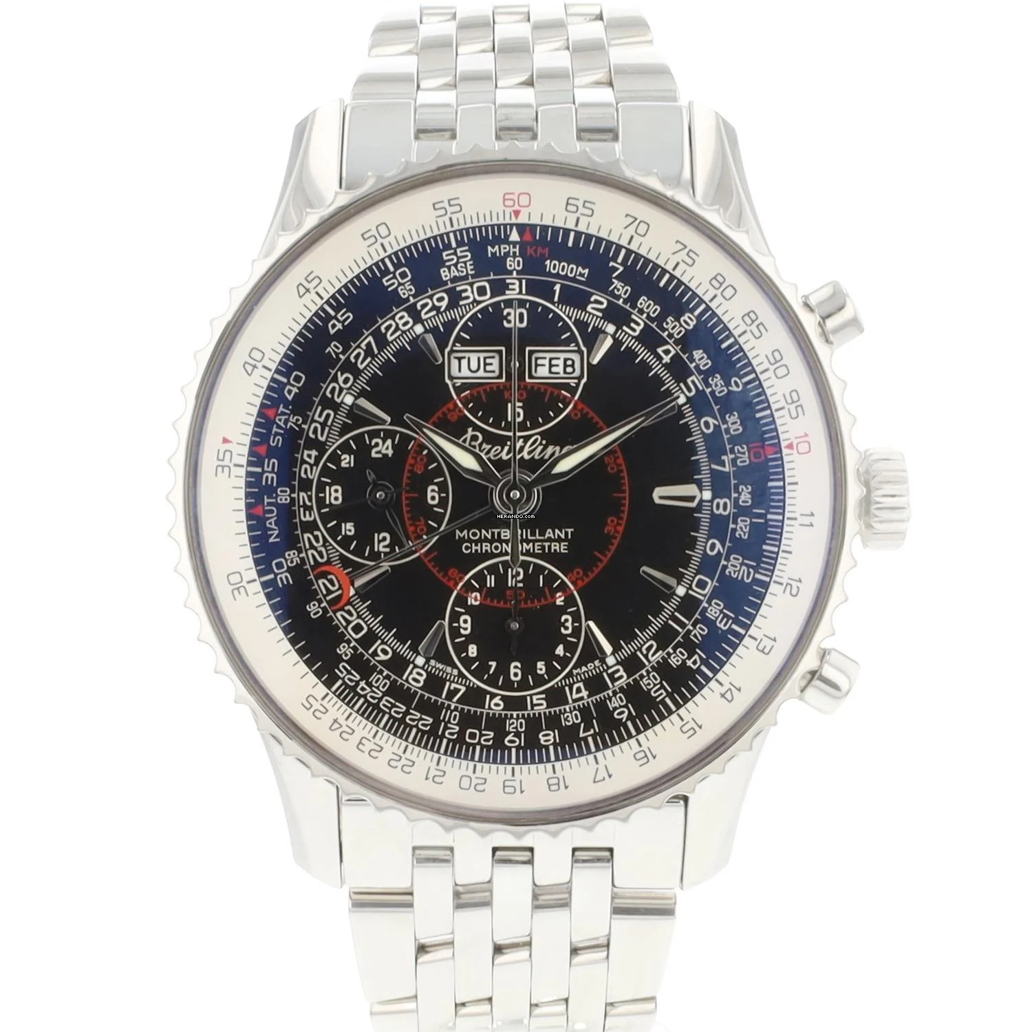 Breitling Montbrillant Datora Navitimer Montbrillant Datora 43MM Black Dial