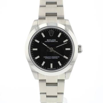  Rolex Oyster Perpetual 31 Black Dial 