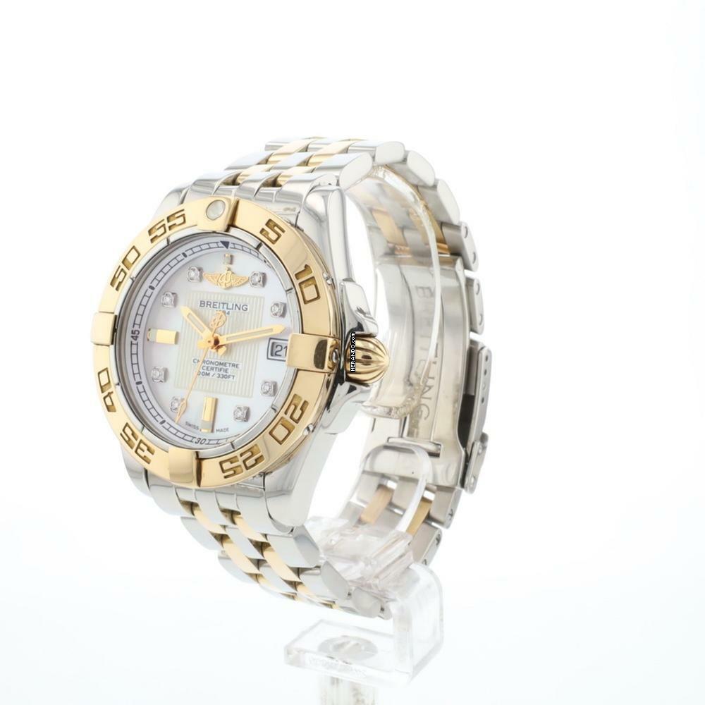 Breitling Galactic 32 Steel Rose Gold MoP Diamond Dial