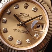 Thumbnail von Rolex Lady-Datejust 26 Yellow Gold President Diamond Champagne Dial