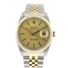 Thumbnail von Rolex Datejust 36 Steel Gold Jubilee Fluted Champagne Dial
