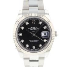 Thumbnail von Rolex Datejust 41 Oyster Fluted Black Diamond Dial