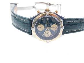 Thumbnail von Breitling Chronomat Stahl Gold mit grünem Blatt und Haiband Faltschl. Der Klassiker im Top Zustand