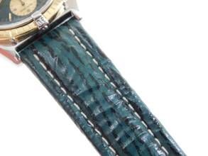 Thumbnail von Breitling Chronomat Stahl Gold mit grünem Blatt und Haiband Faltschl. Der Klassiker im Top Zustand