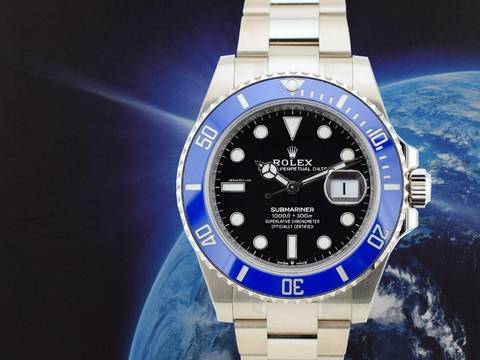  Rolex Submariner Date 126619lb White Gold Black & Blue - New 2025 Full Stickers 