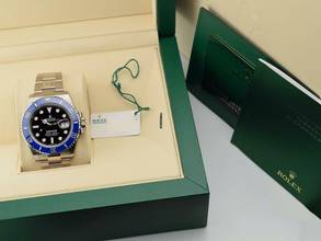 Thumbnail von Rolex Submariner Date 126619lb White Gold Black & Blue - New 2025 Full Stickers