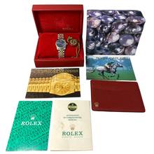 Thumbnail von Rolex Datejust 31 68273 31MM blue soleil dial Full Set