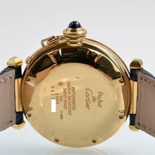 Thumbnail von Cartier Pasha 38MM Lapis Lazuli dial yellow gold 18KT Full Set TOP Condition