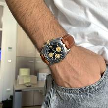 Thumbnail von Breitling Chronomat 81950 chronograph black dial steel 1989 Full Set