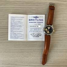 Thumbnail von Breitling Chronomat 81950 chronograph black dial steel 1989 Full Set