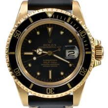 Thumbnail von Rolex Submariner Date 1680/8 black nipple dial yellow gold 18KT TOP Condition 1977 TOP Condition