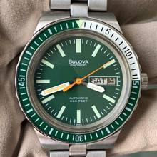 Thumbnail von Bulova Snorkel 7202 666FT Diver Day-Date green dial automatic 1974