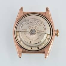 Thumbnail von Rolex Oyster Perpetual Ovetto 3696 BubbleBack Chronometer ivory dial rose gold 18KT 1937