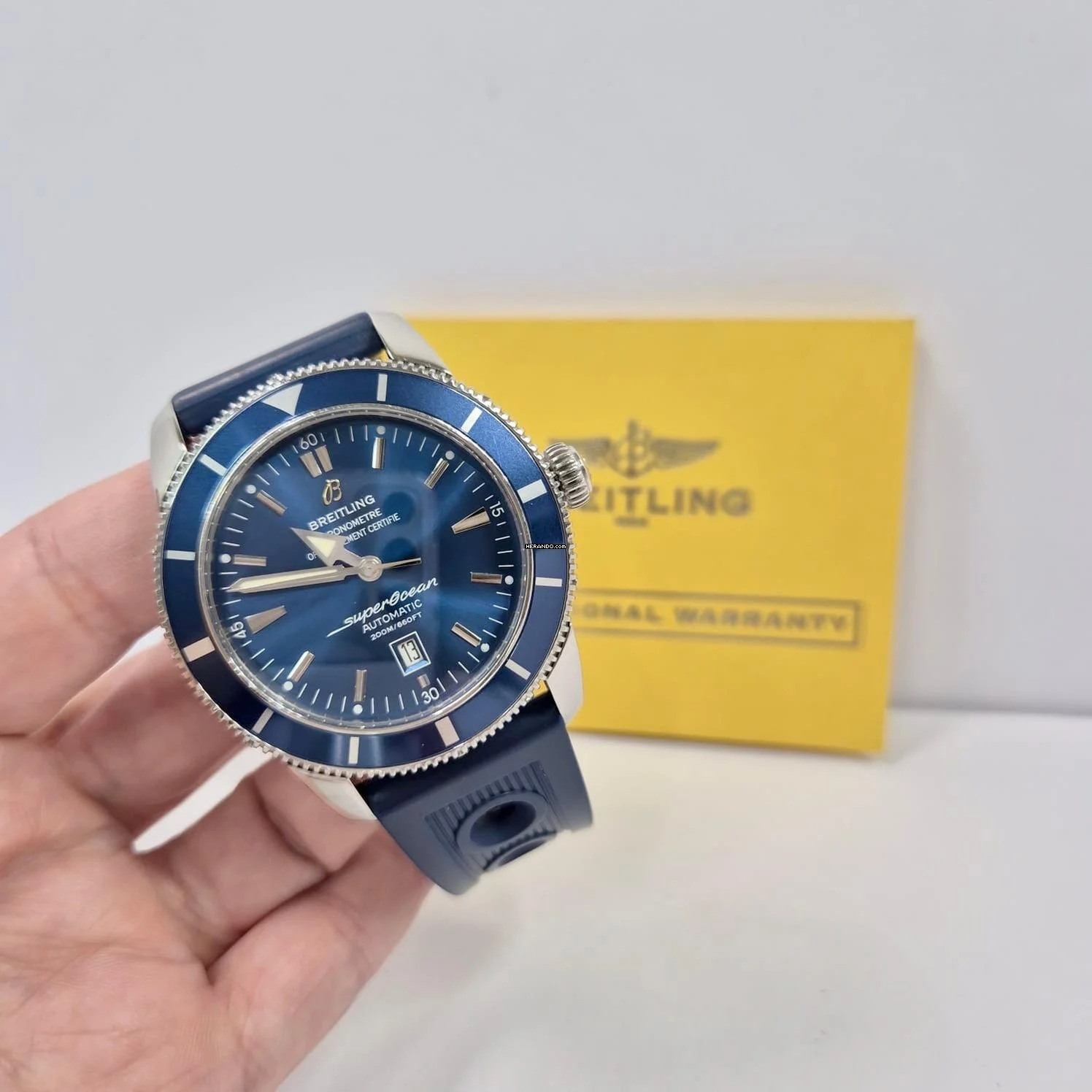 Breitling Superocean Heritage 46 46mm Blue Edition Automático Completo
