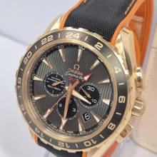 Thumbnail von Omega Seamaster Aqua Terra Chronograph GMT Ouro Rosé 44mm Automático Completo