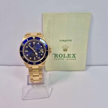  Rolex Submariner Date Full Gold Purple Dial 40mm Automático Completo 