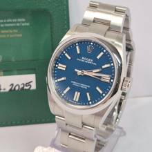 Thumbnail von Rolex Oyster Perpetual No-Date Azul Pastel 41mm Automático Completo