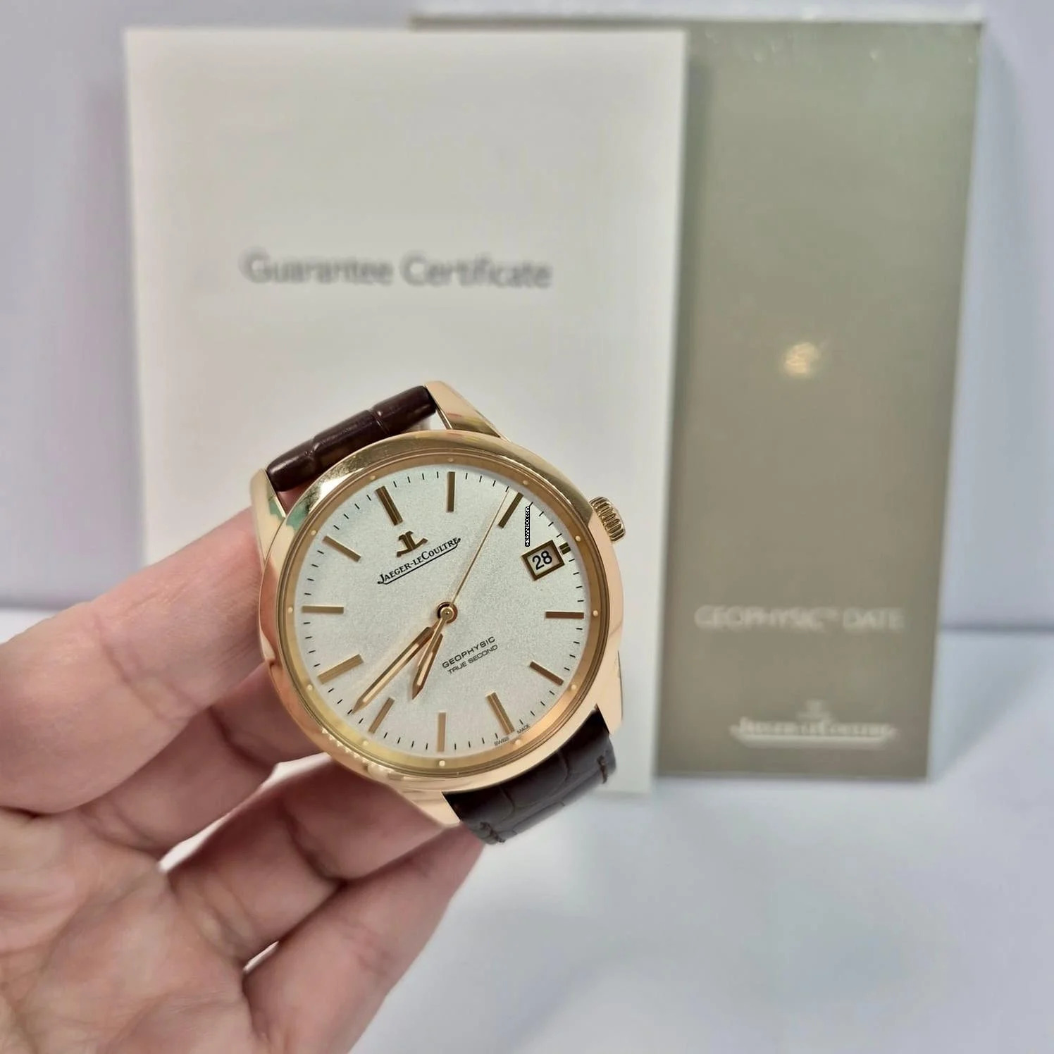 Jaeger-LeCoultre Geophysic True Second Special Edition Ouro Rosé 39.6mm Automático Completo