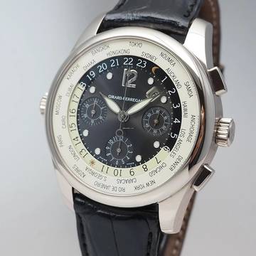  Girard Perregaux WW.TC Worldtimer Chronograph WG18k/750 Box+Papiere Full Set 