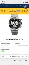 Thumbnail von Breitling Chronomat Super Chronomat B01 44 Chronograph Stahl/Stahl Box+Papiere