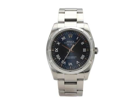  Rolex Oyster Perpetual 34 Blau Römisch 114210 