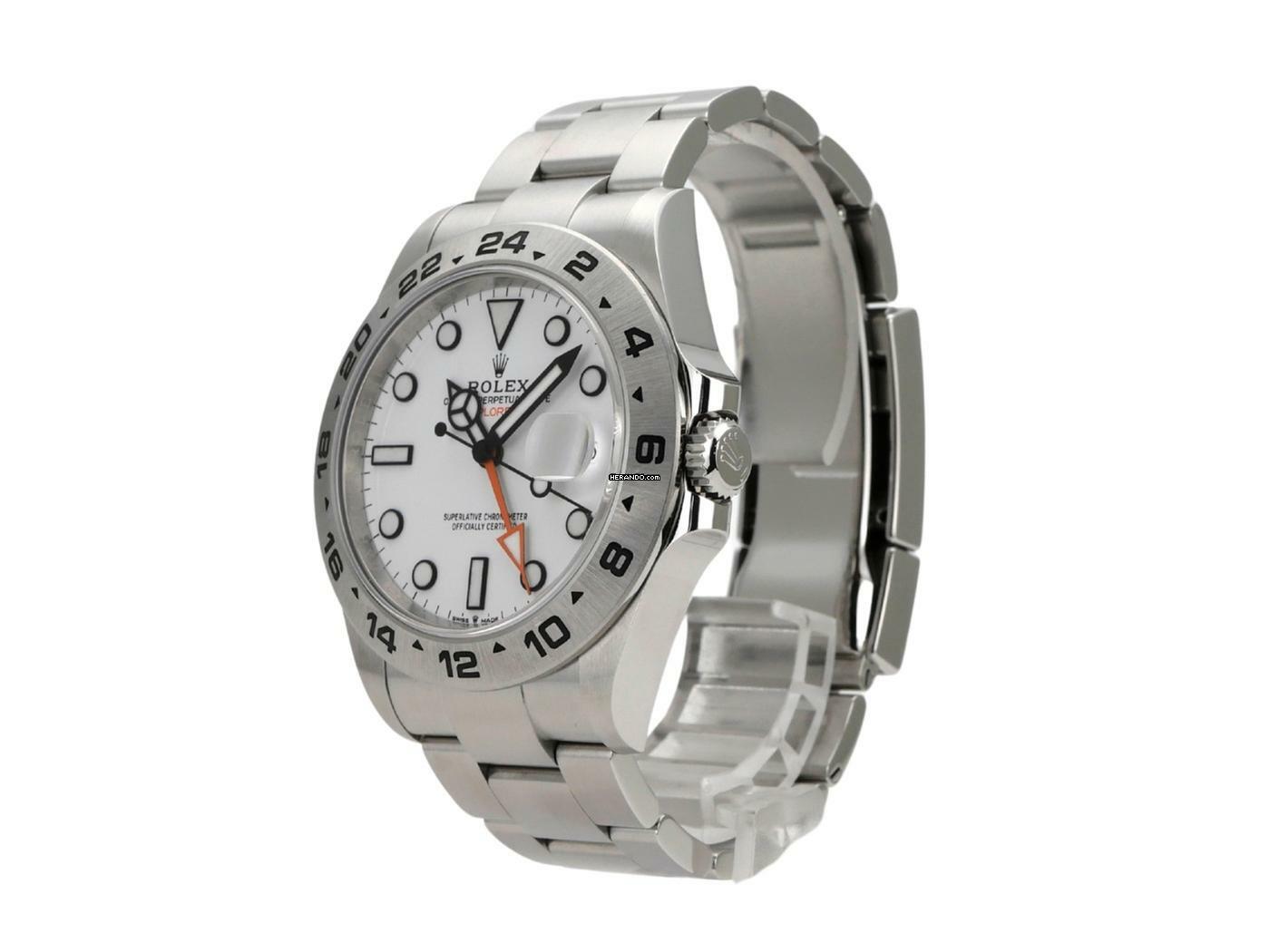 Rolex Explorer II 42 Edelstahl Ref. 226570 Zifferblatt Weiß