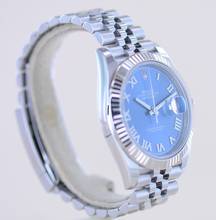 Thumbnail von Rolex Datejust 41 Stahl Jubiléband blue roman Dial 41mm B+P 126334 Top