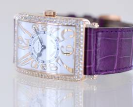 Thumbnail von Franck Muller Long Island 18K Roségold Diamond Case Arabic Dial no Date Big Size