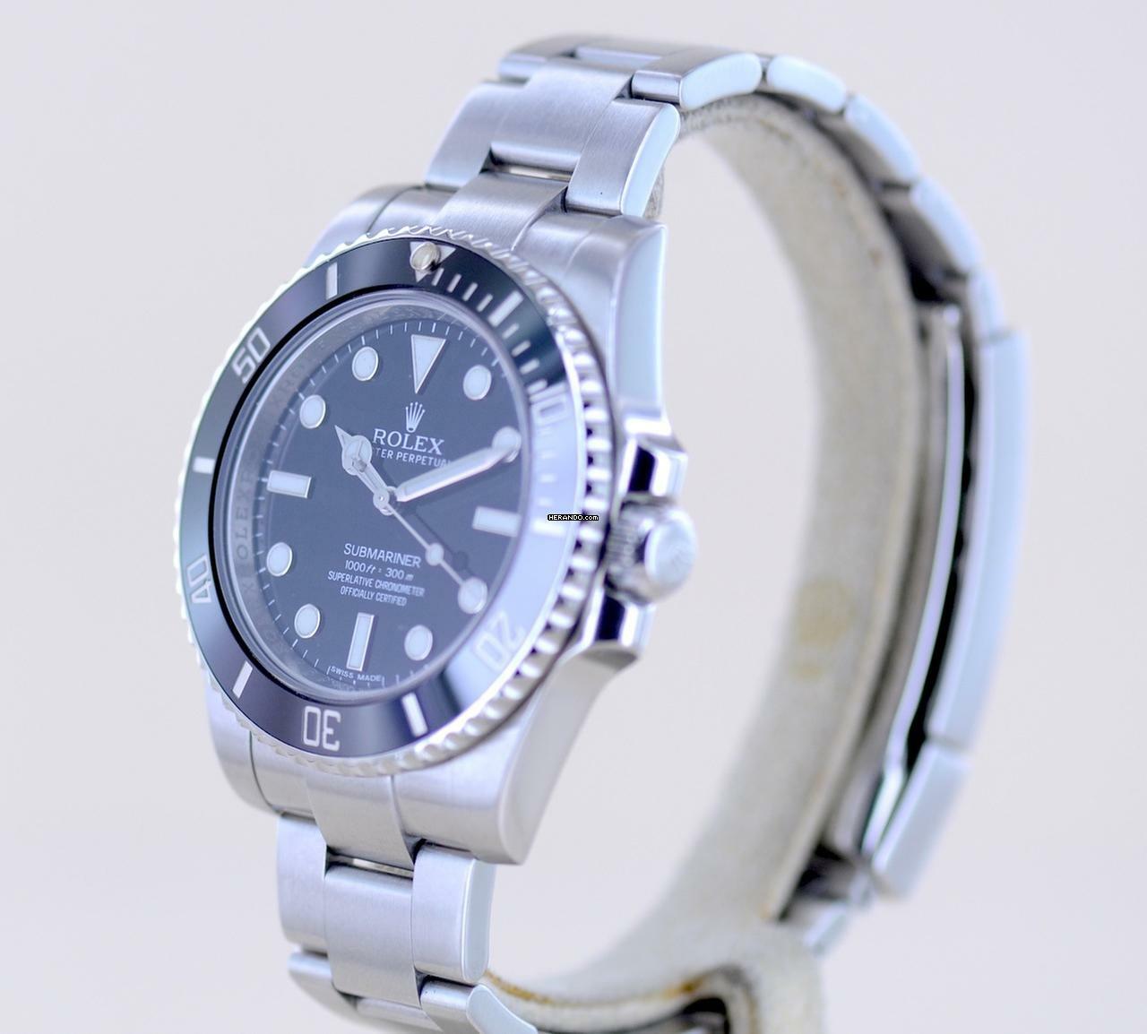 Rolex Submariner (No Date) 114060 No-Date Keramik 2013 Taucheruhr Klassiker