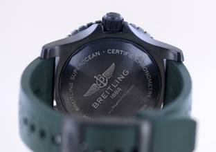 Thumbnail von Breitling Superocean 48 Black Titan DLC Taucheruhr 300 Meter green Dial Boutique B+P