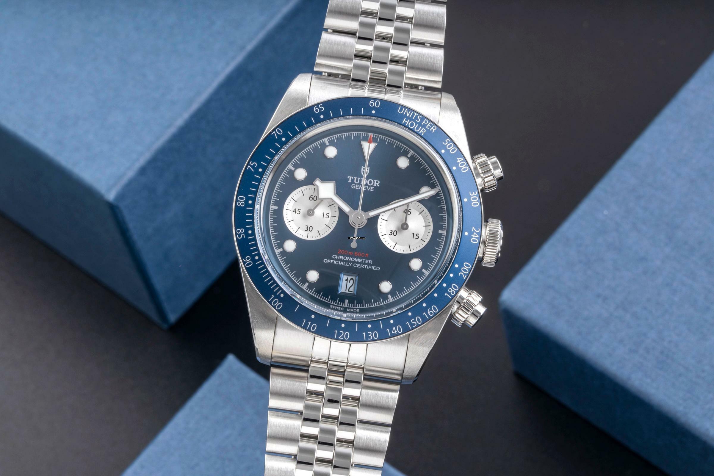 Tudor Black Bay Chrono Stahl Automatik Boutique Edition Ref.79360B-0002 B&P 2024