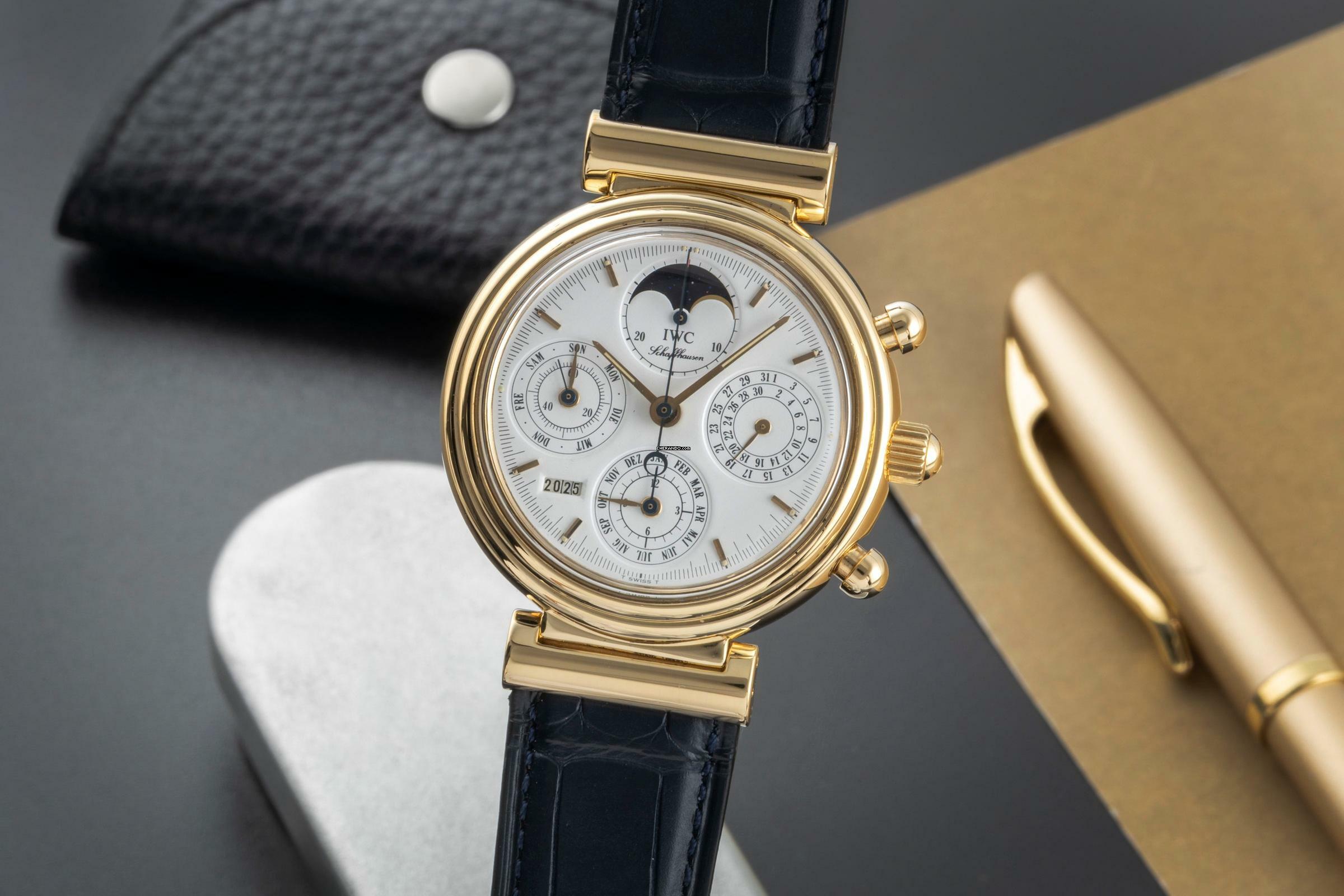 IWC Da Vinci Perpetual Calendar Chronograph 18K Gold Automatik Ref. IW375001