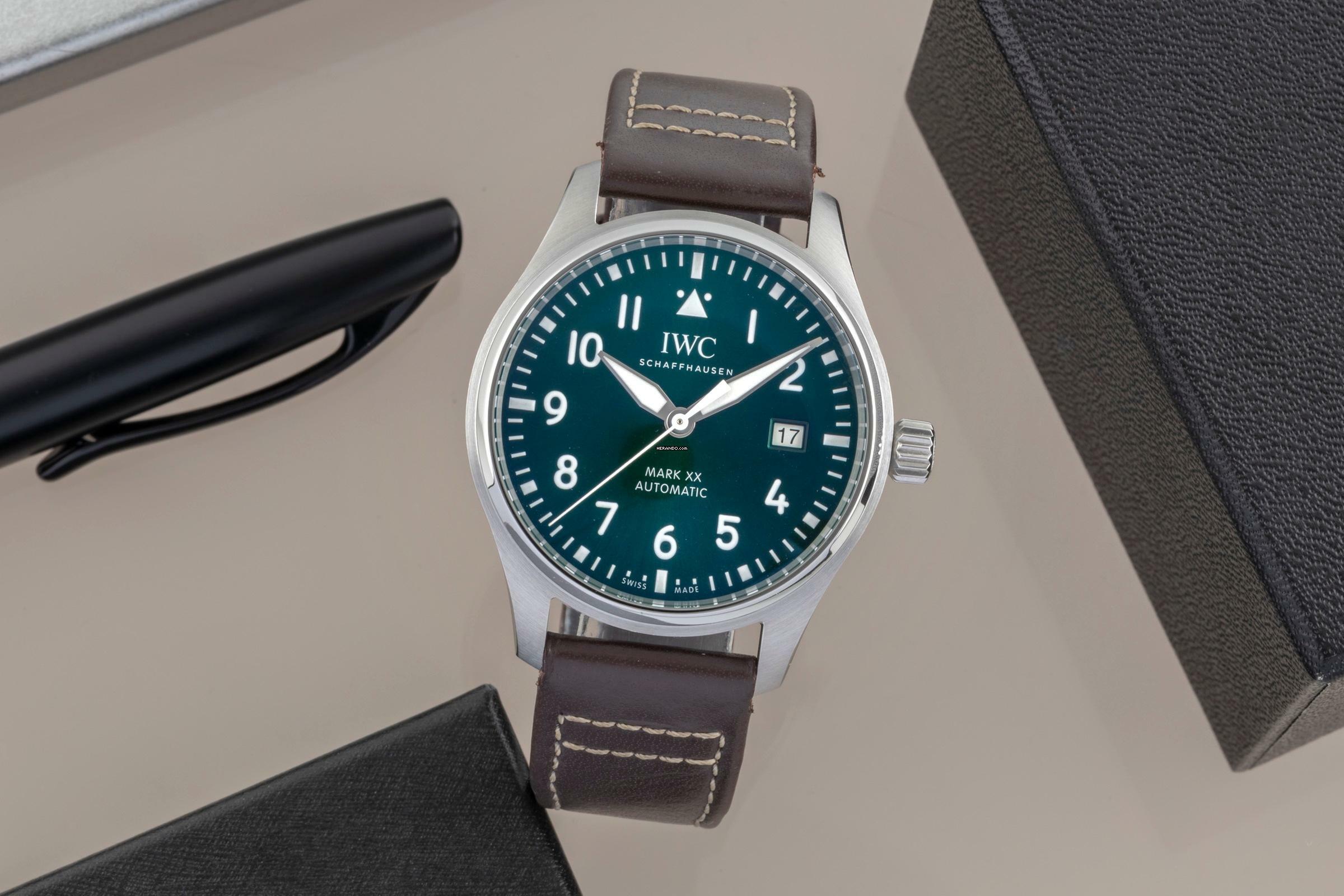 IWC Fliegeruhr Mark XX Stahl Automatik Herrenuhr Ref IW328205 Box & Papiere 2023