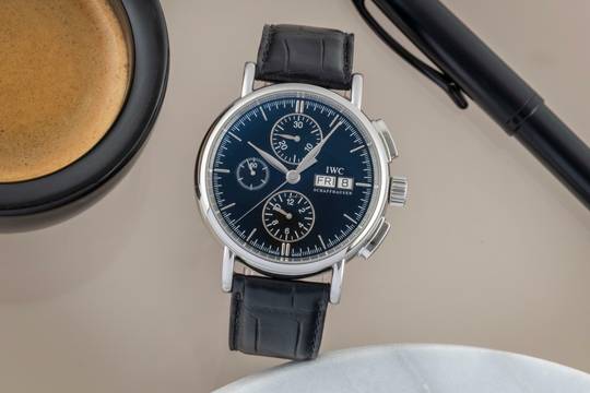  IWC Portofino Chronograph Edelstahl Automatik Herrenuhr Ref. IW378303 
