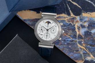 Thumbnail von IWC Da Vinci Perpetual Calendar Chronograph 18K Weissgold Gold Ref. IW375007