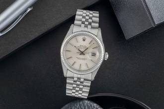 Thumbnail von Rolex Datejust 36 Stahl / Weissgold Automatik Herrenuhr Ref. 16014 Klassiker