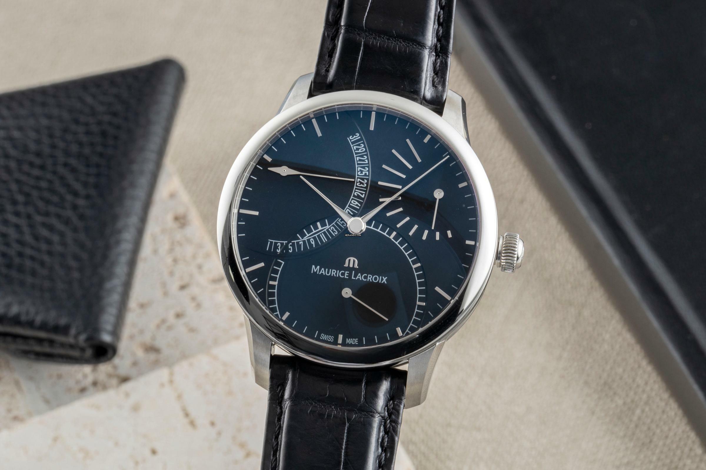 Maurice Lacroix Masterpiece Stahl Automatik Herrenuhr Ref. MP6508 Box & Papiere