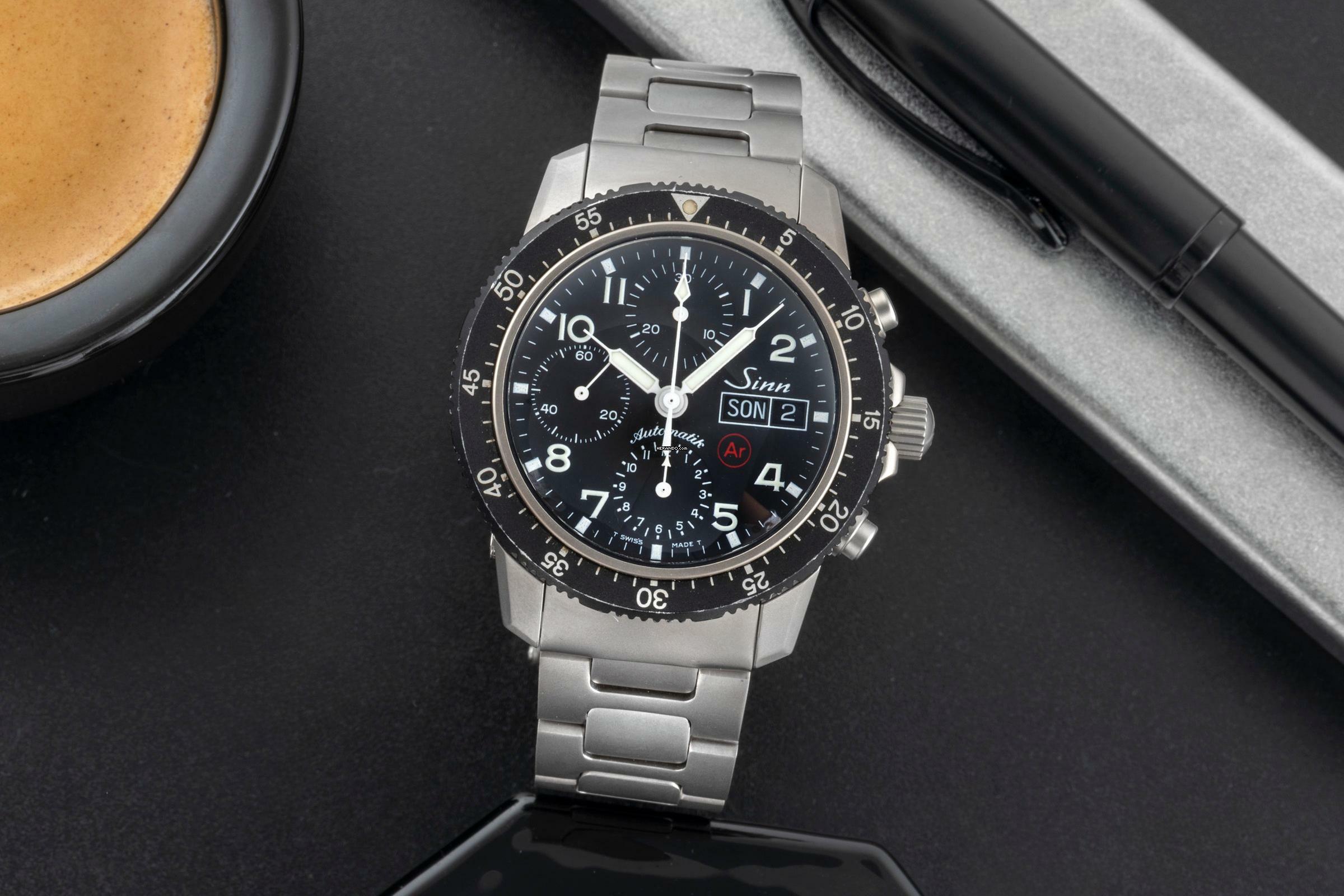 Sinn 103 Ti Ar Chronograph Titan Automatik Herrenuhr Ref. 103.071