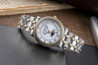 Thumbnail von Blancpain Villeret Stahl / Gold Handaufzug Mondphase Damenuhr Ref. 6281