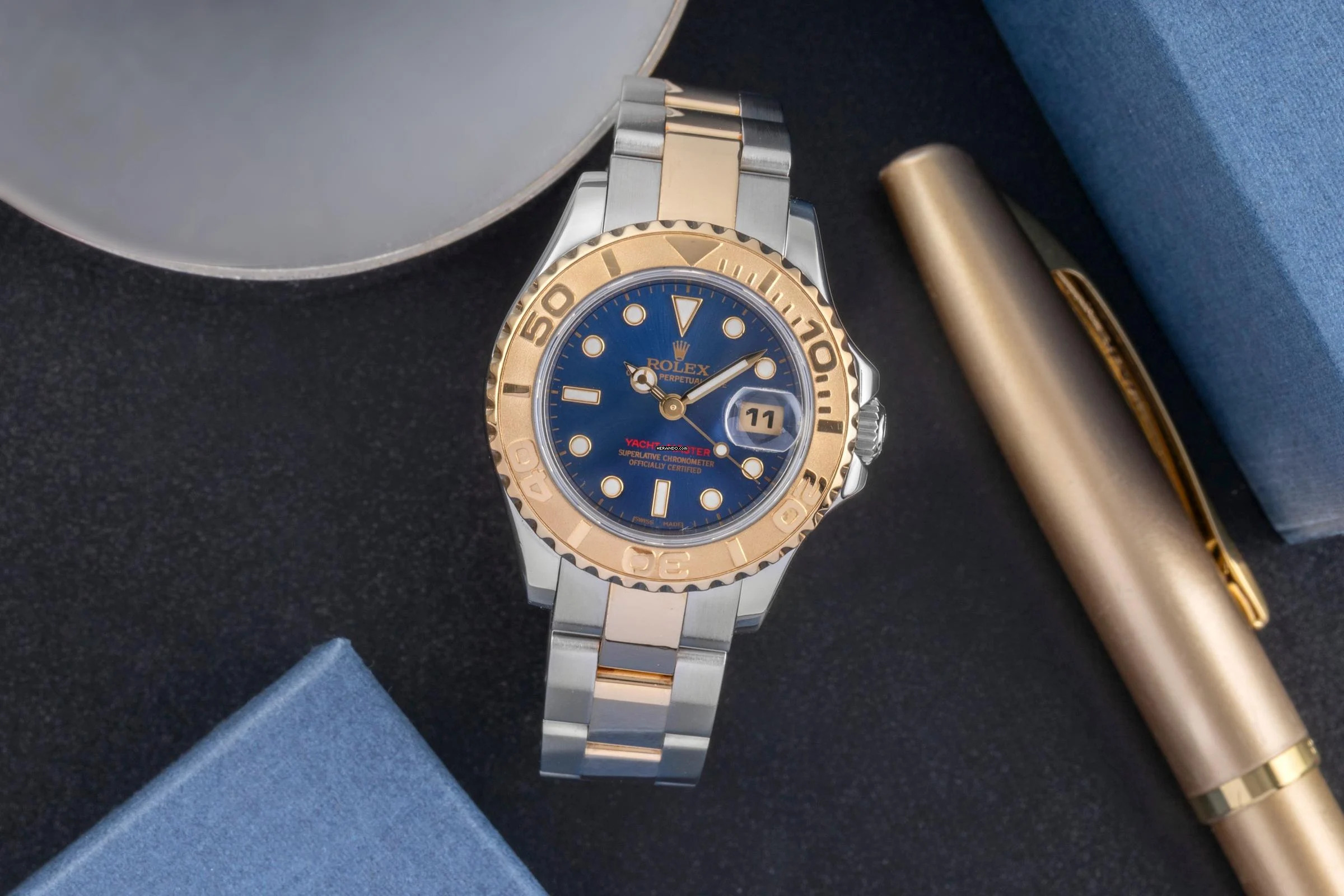 Rolex Yacht-Master 29 Stahl / Gold Automatik Damenuhr Ref. 169623 Papiere 2007