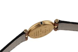 Thumbnail von Cartier must Vendome Louis Cartier SM Vermeil Trinity Dial Damenuhr Ref 84978213