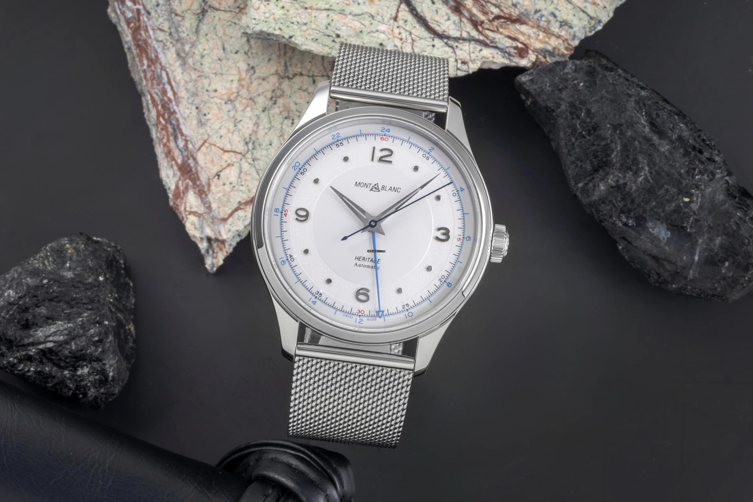 Montblanc Heritage Stahl Automatik Herrenuhr Ref. 119949 7492 Box & Papiere 2024