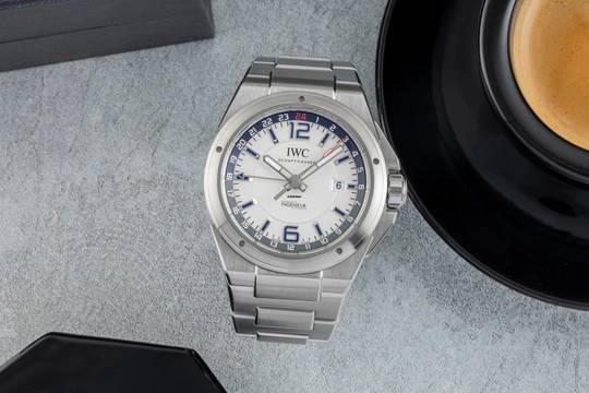  IWC Ingenieur Dual Time Edelstahl Automatik Herrenuhr Ref. IW324404 