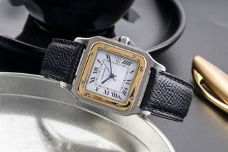 Thumbnail von Cartier Santos Carrée LM Stahl / Gold Automatik Herrenuhr Ref. 2961 81036288