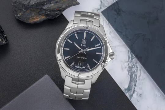  TAG Heuer Link Calibre 5 Stahl Automatik Herrenuhr Ref. WAT2010.BA0951 Box & Papiere 2013 