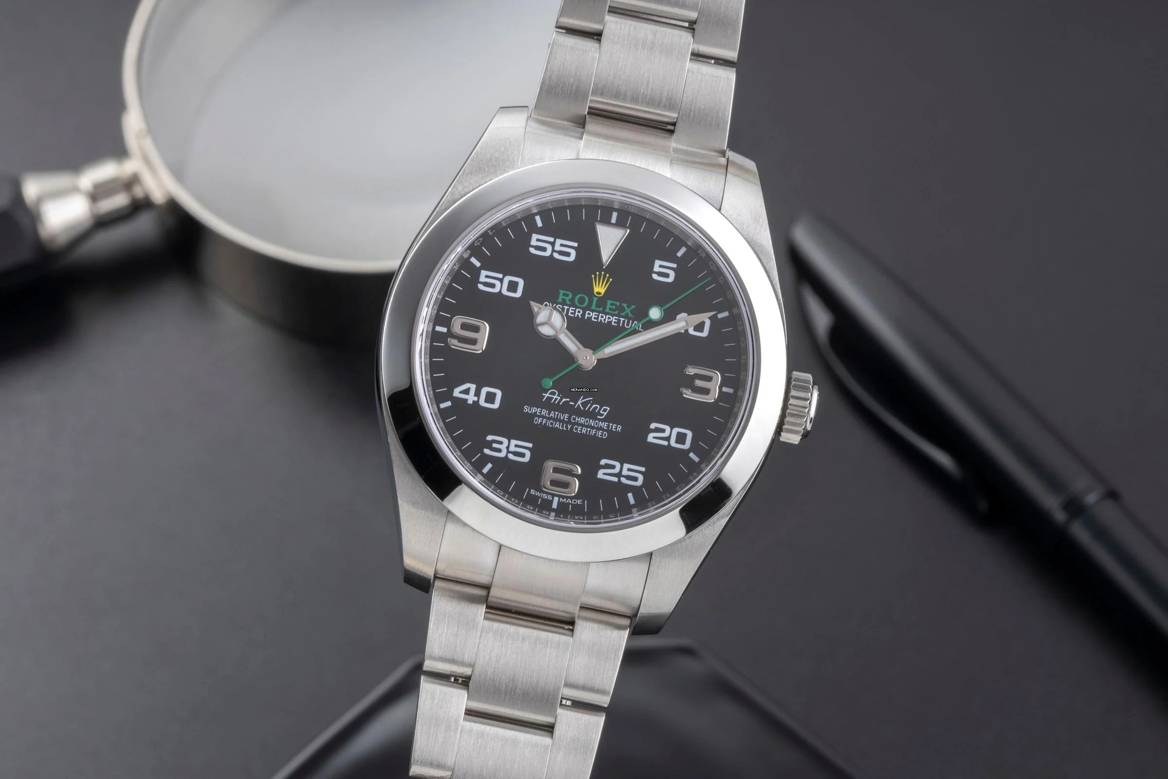 Rolex Air King Automatik Stahl Herrenuhr Oyster Perpetual Ref. 116900 B&P 2018