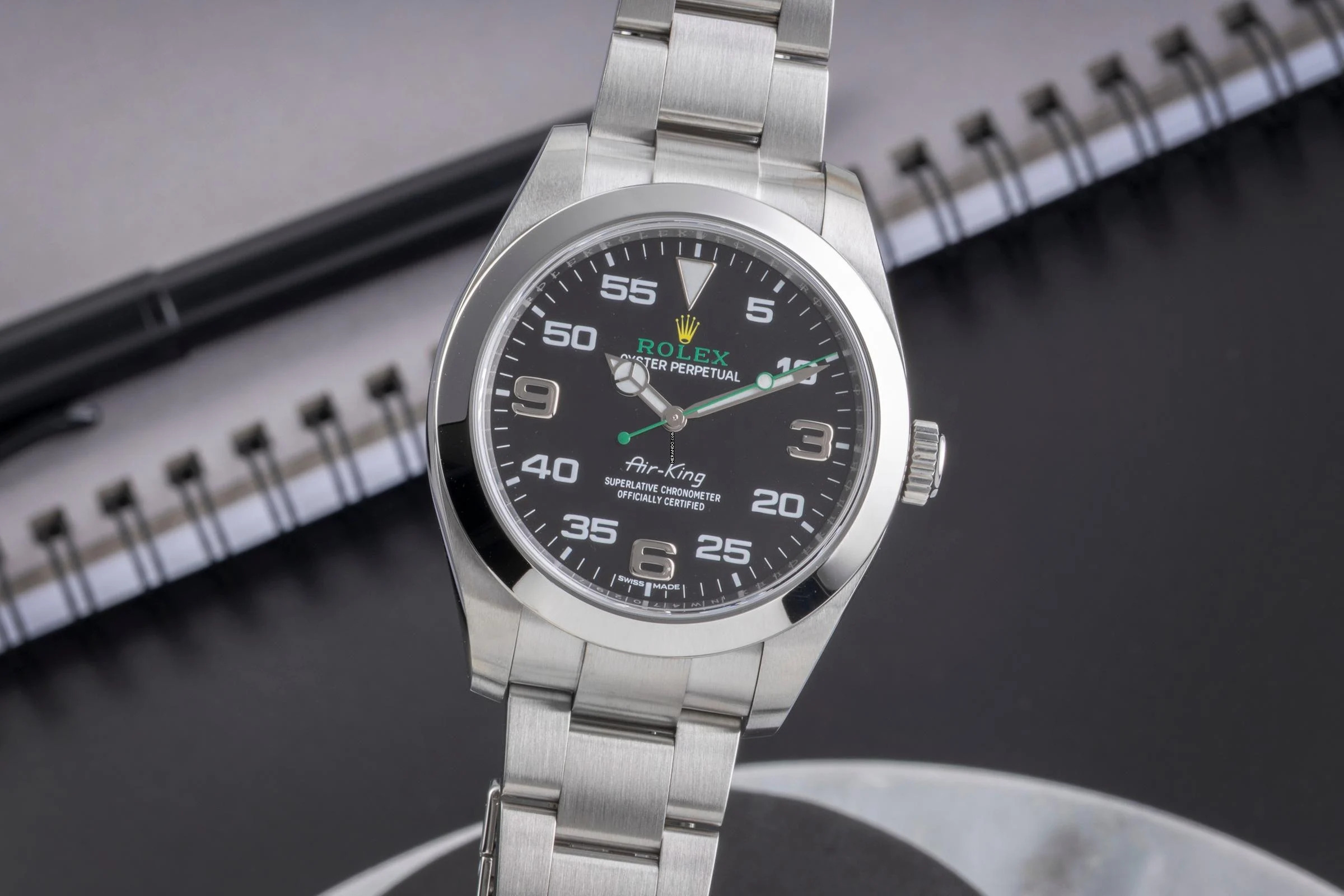 Rolex Air King Automatik Stahl Herrenuhr Oyster Perpetual Ref. 116900 B&P 2020